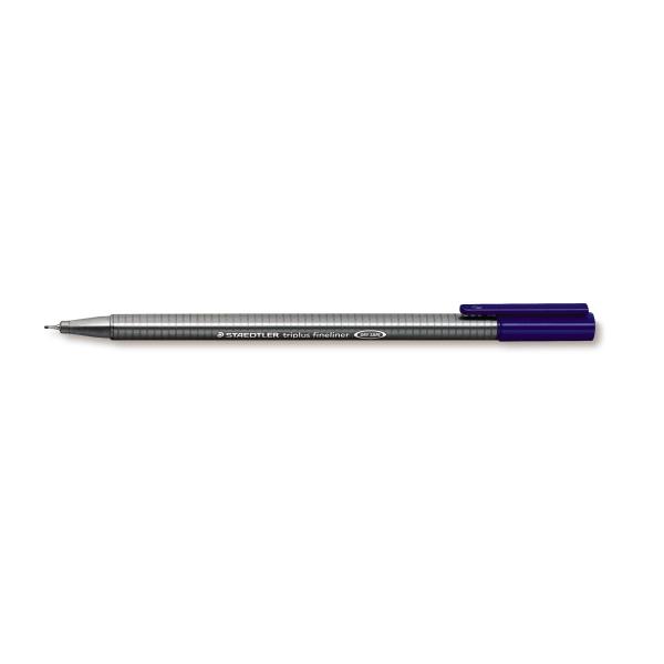 772617 Staedtler 334-3 Fiberpenn STAEDTLER triplus 0,3mm blå Tørkesikker penn med vannbasert blekk